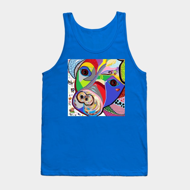 Pretty Pitty Tank Top by EloiseART